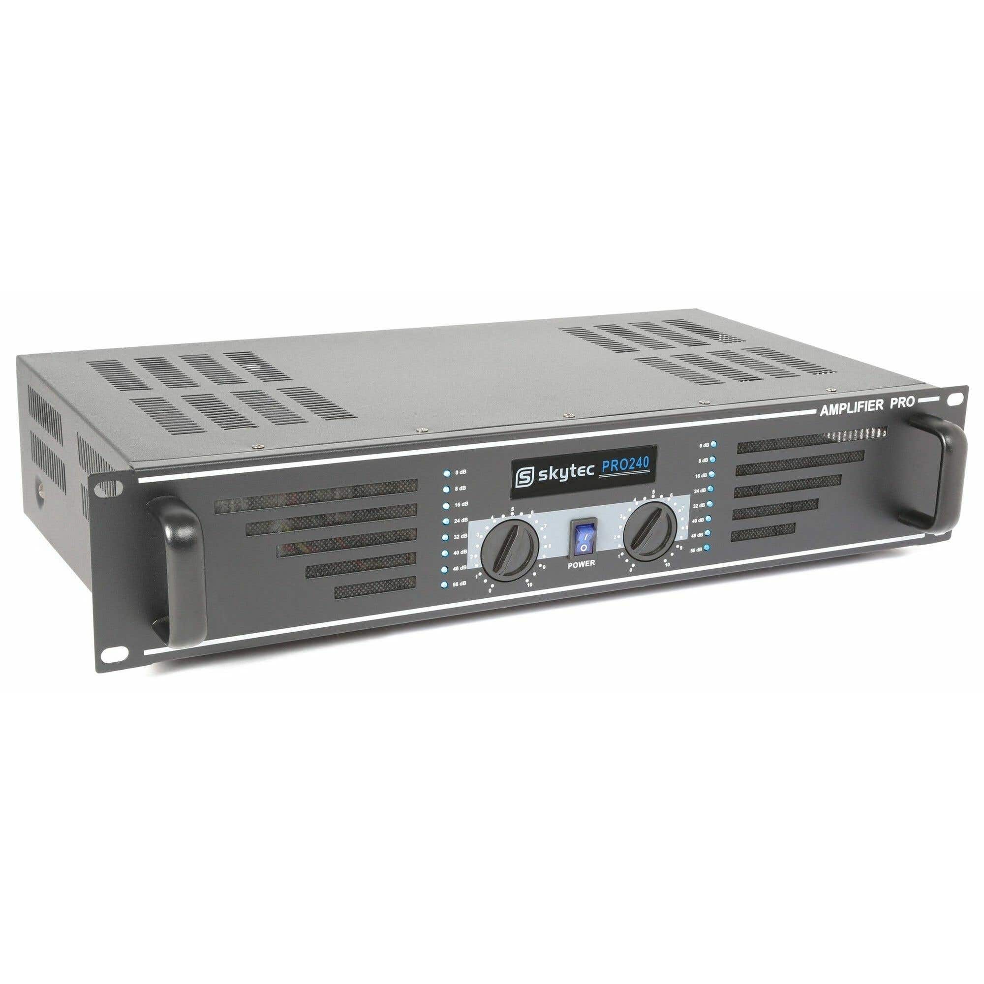 Retourdeal - SkyTec SKY-240B versterker 2x 240W - Zwart