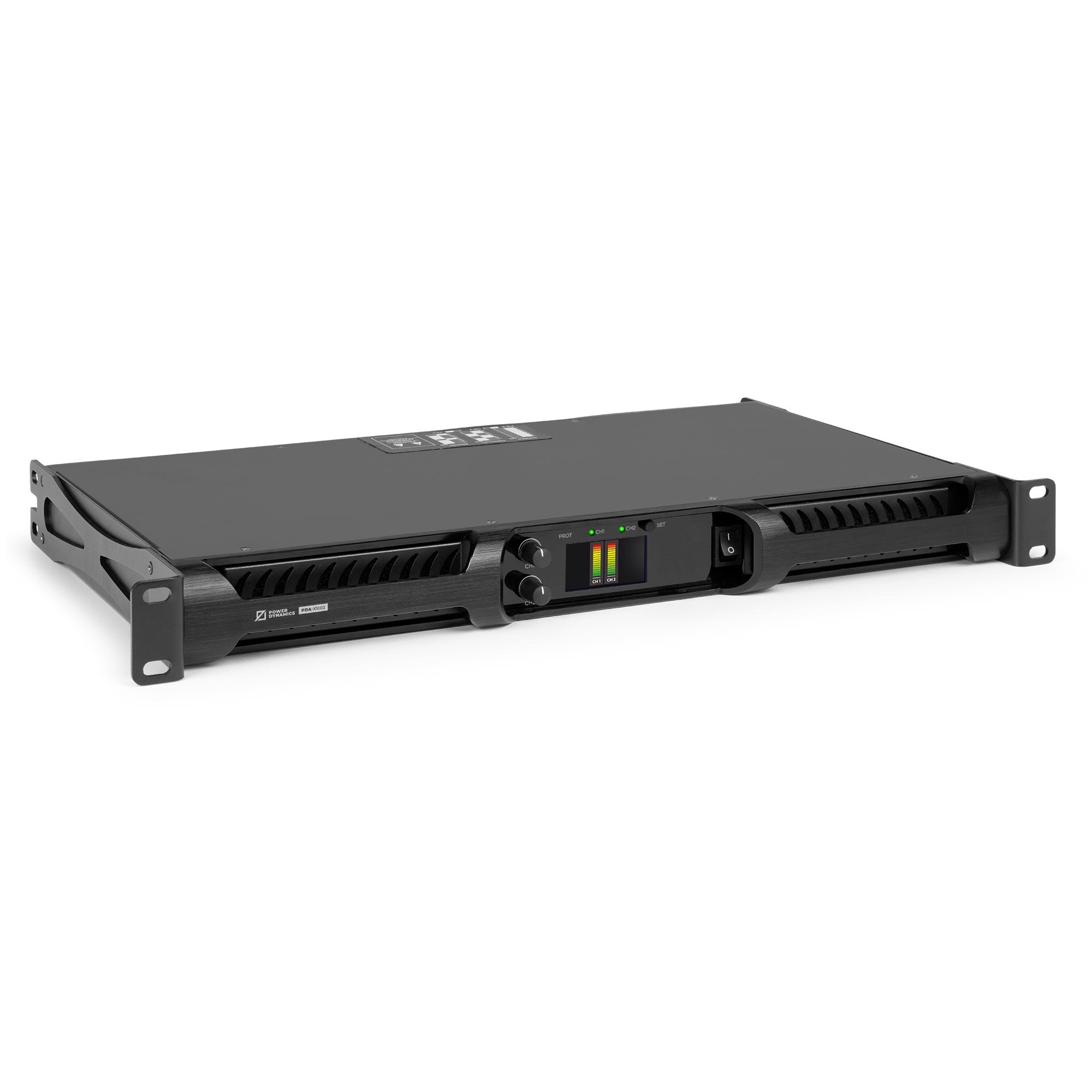Power Dynamics PDA-X1002 professionele PA versterker - 2-kanaals - 100V - 19 inch - 2 x 500W 