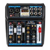 Vonyx VMM-P500 mixer 4-kanaals met Bluetooth, DSP en mp3 speler
