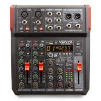 Vonyx VM-KG06 - 6-kanaals mengtafel met Bluetooth, DSP, USB audio interface, etc.