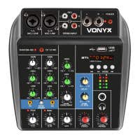 Vonyx VMM100 4-kanaals mengpaneel met Bluetooth & USB mp3 speler