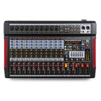 Power Dynamics PDM-T1204 - 12-kanaals mengtafel met Bluetooth, 380 effecten, mp3 speler en meer