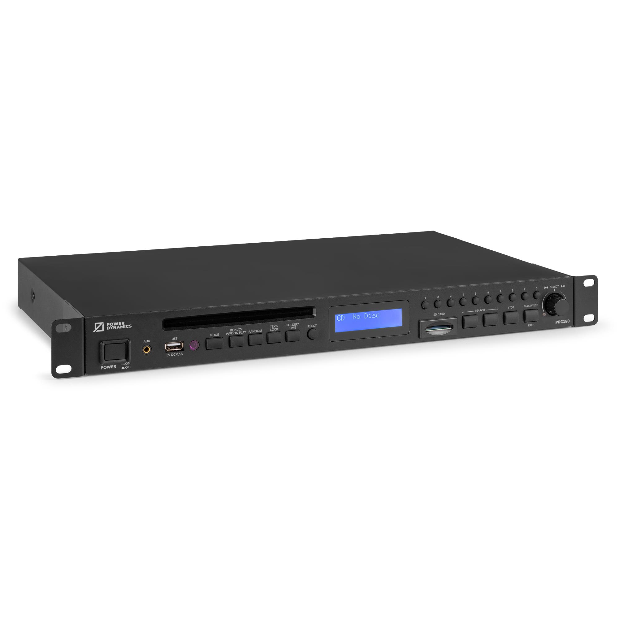 Power Dynamics PDC180 professionele mediaspeler - CD speler met Bluetooth - 19 inch 