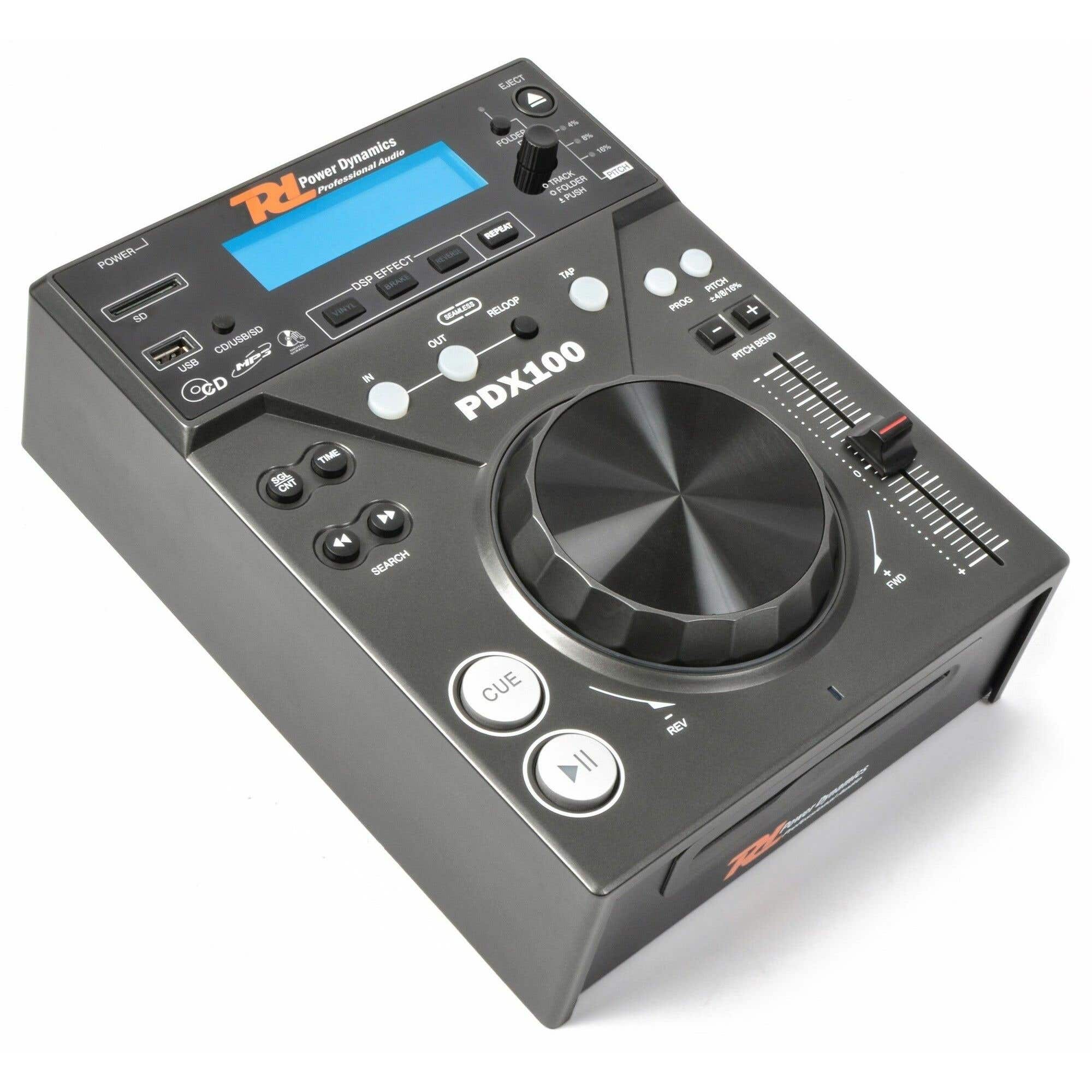 Power Dynamics PDX100 Single Top CD/USB/SD/MP3 speler