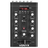 Vonyx STM500BT 2-kanaals mixer met Bluetooth en mp3 speler