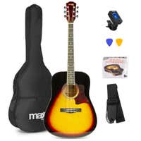 MAX SoloJam Western akoestische gitaar starterset - 4/4 - Sunburst