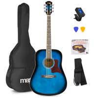 MAX SoloJam Western akoestische gitaar starterset - 4/4 - Blauw