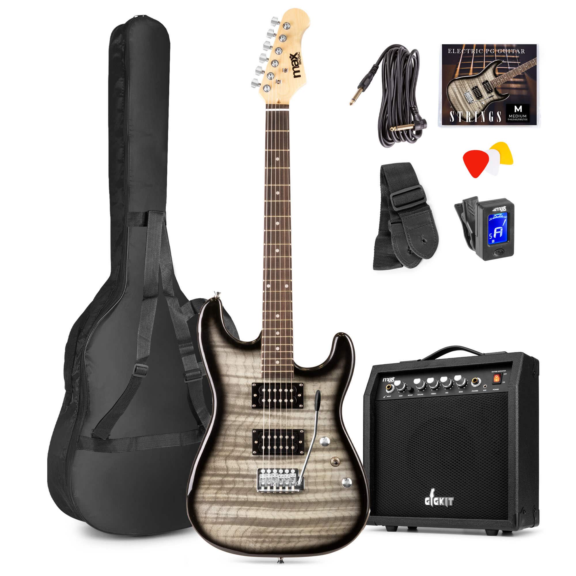 Retourdeal - Max GigKit Superstrat Elektrische gitaar met 40 Watt
