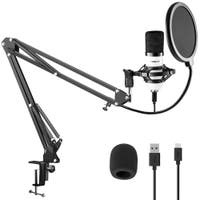 Vonyx CMS300W USB Studio microfoon met verstelbare arm - Wit