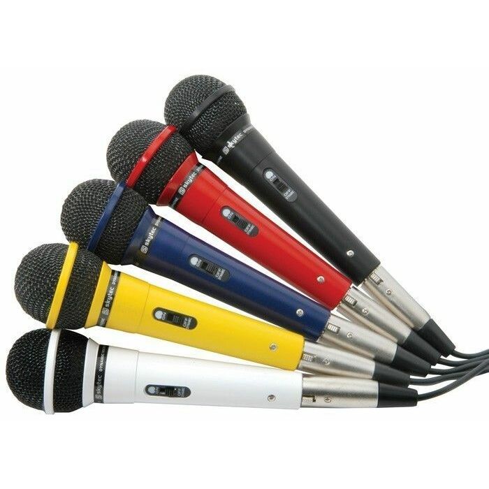 Retourdeal - Fenton Set van vijf gekleurde Microfoons