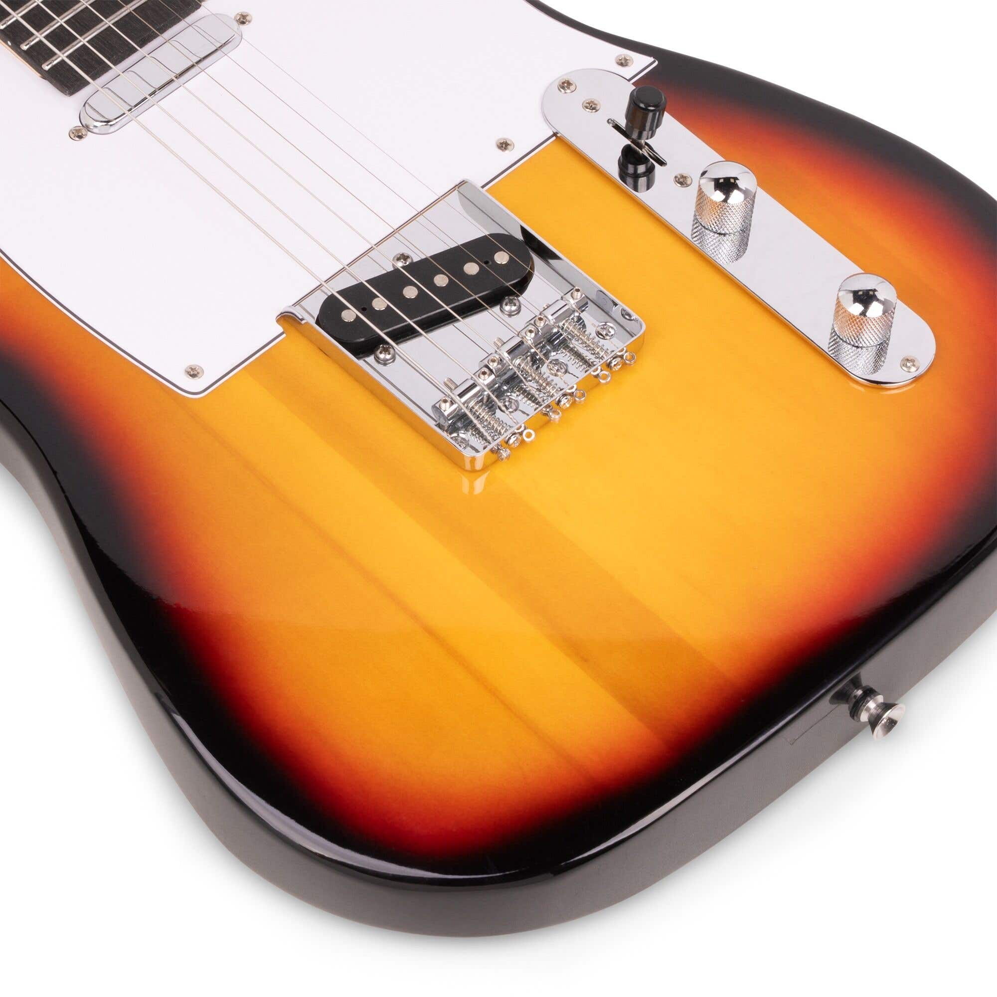 MAX GigKit T-series elektrische gitaar - Met 36 gitaarlessen - Starterset met versterker - Sunburst