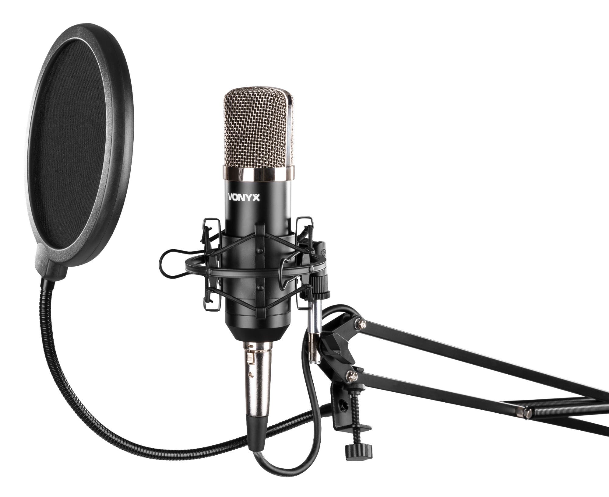Vonyx CMS400 Studiomicrofoon set met verstelbare arm en popfilter