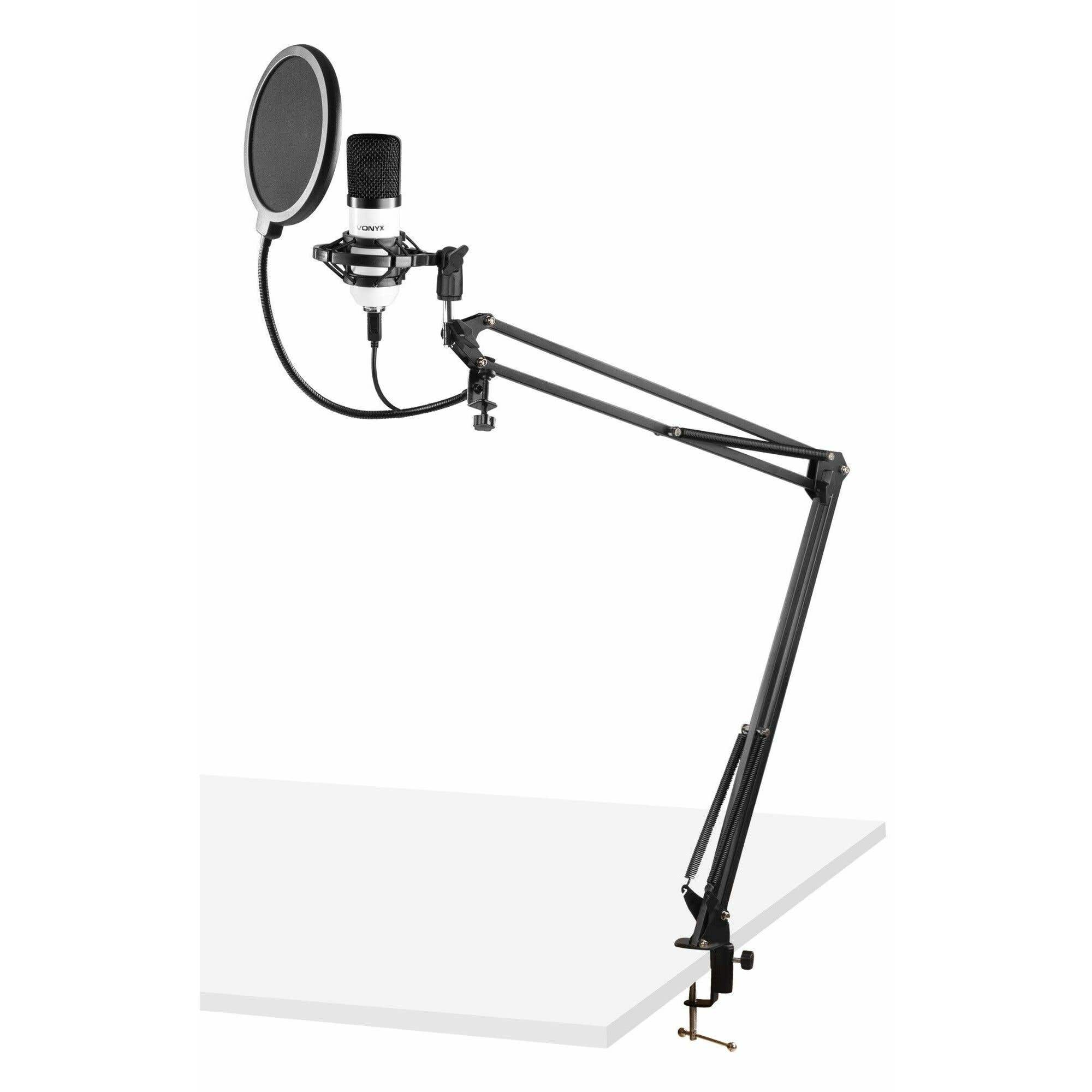 Retourdeal - Vonyx CMS300W USB Studio microfoon met verstelbare arm -