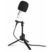 Retourdeal - Vonyx CM320W USB studio microfoon met tafelstandaard - Wit