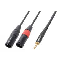 PD Connex CX70-3 kabel 2x XLR Male - 3.5mm Stereo 3.0m