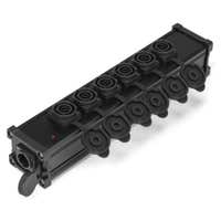 Power Dynamics PSB35 stroomverdeler met 7x waterdichte Powercon aansluitingen - P-Con IN – 7x P-Con OUT