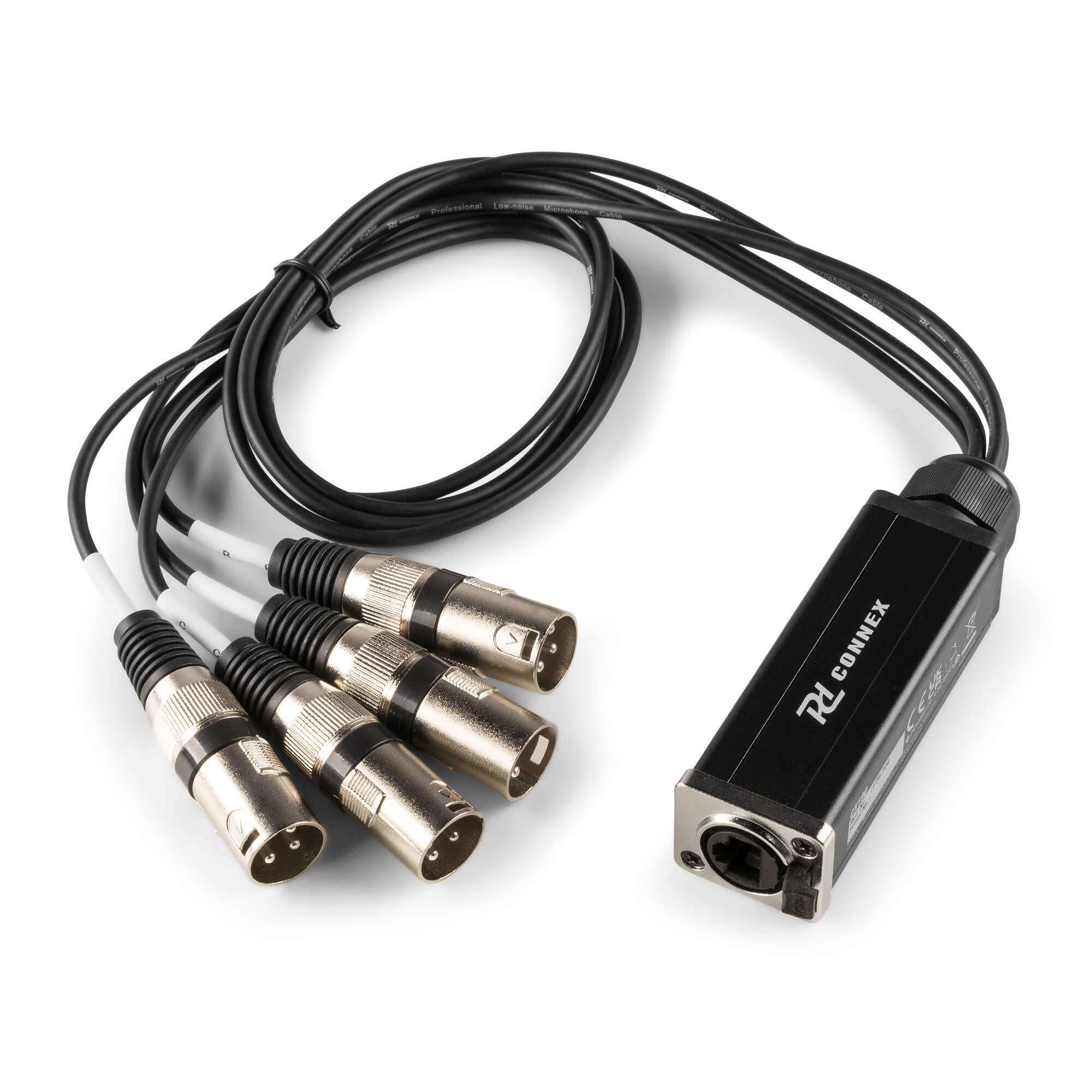 PD Connex CX190 stagebox - RJ45 naar 4x XLR male splitter - 70cm