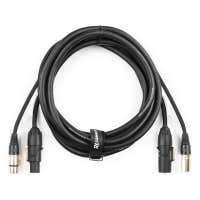 PD Connex CX07-5 Combi Cable Powerconnector TR - XLR M / Powerconnector TR - XLR F 5 meter