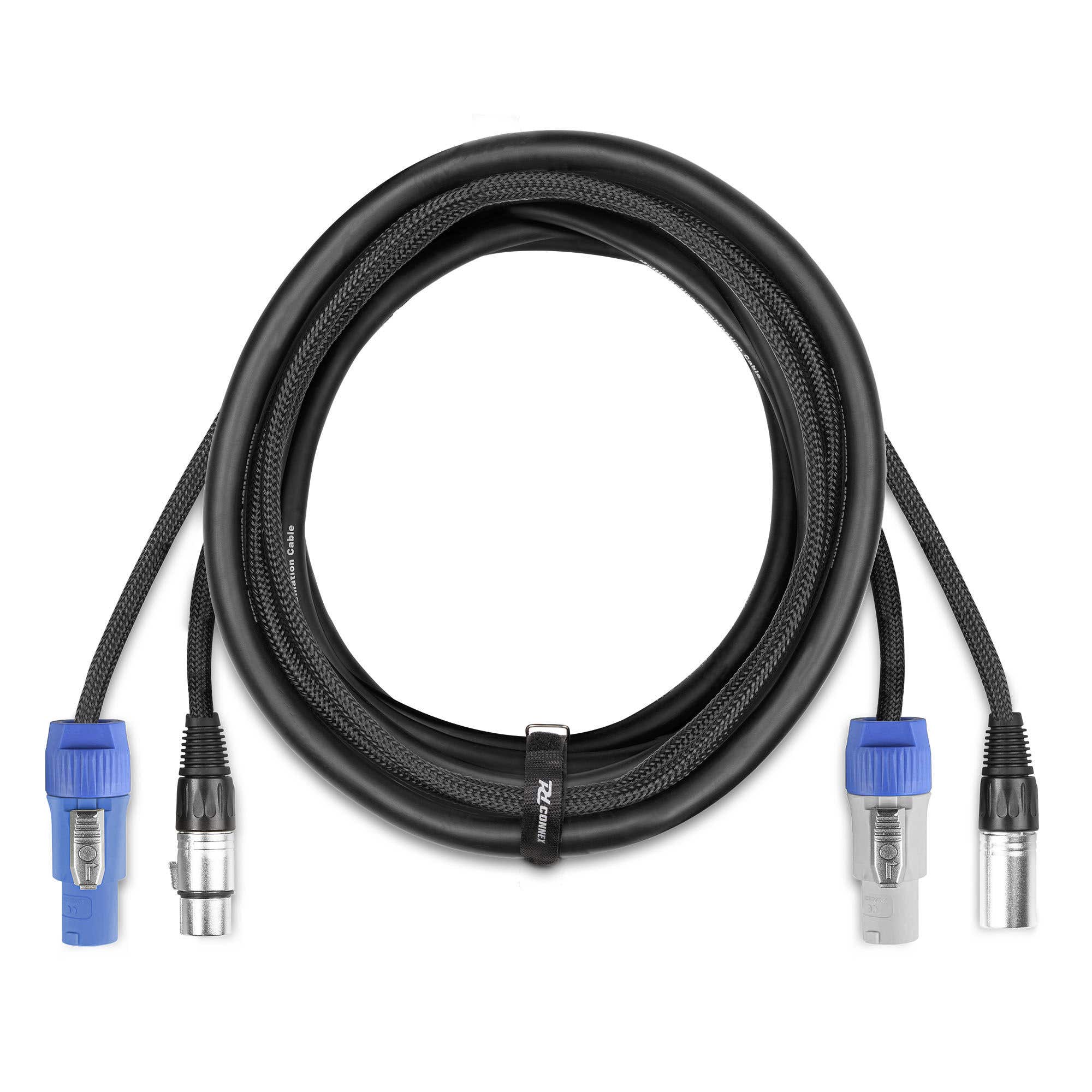 PD Connex CX11-5 Combikabel Powerconnector en 5 pins XLR - Voor koppeling lichteffecten - 5 meter