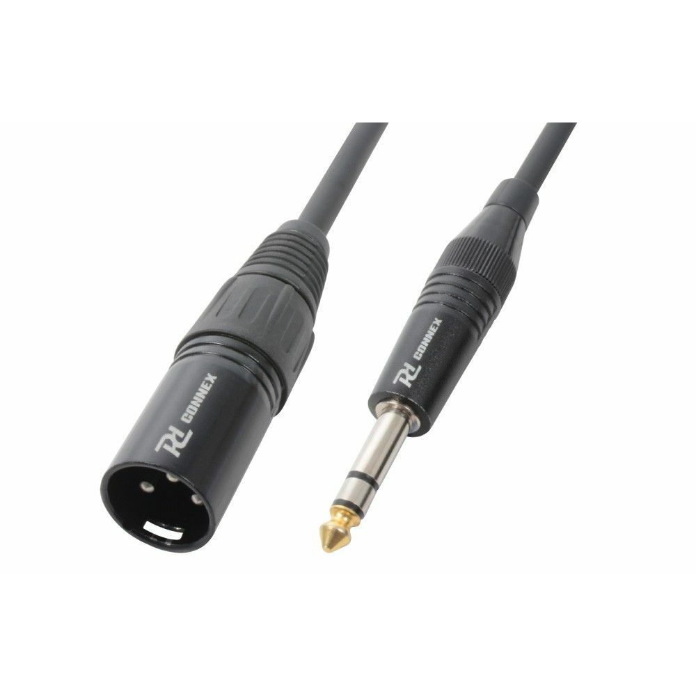 PD Connex Kabel XLR male - 6,3mm jack stereo 15cm