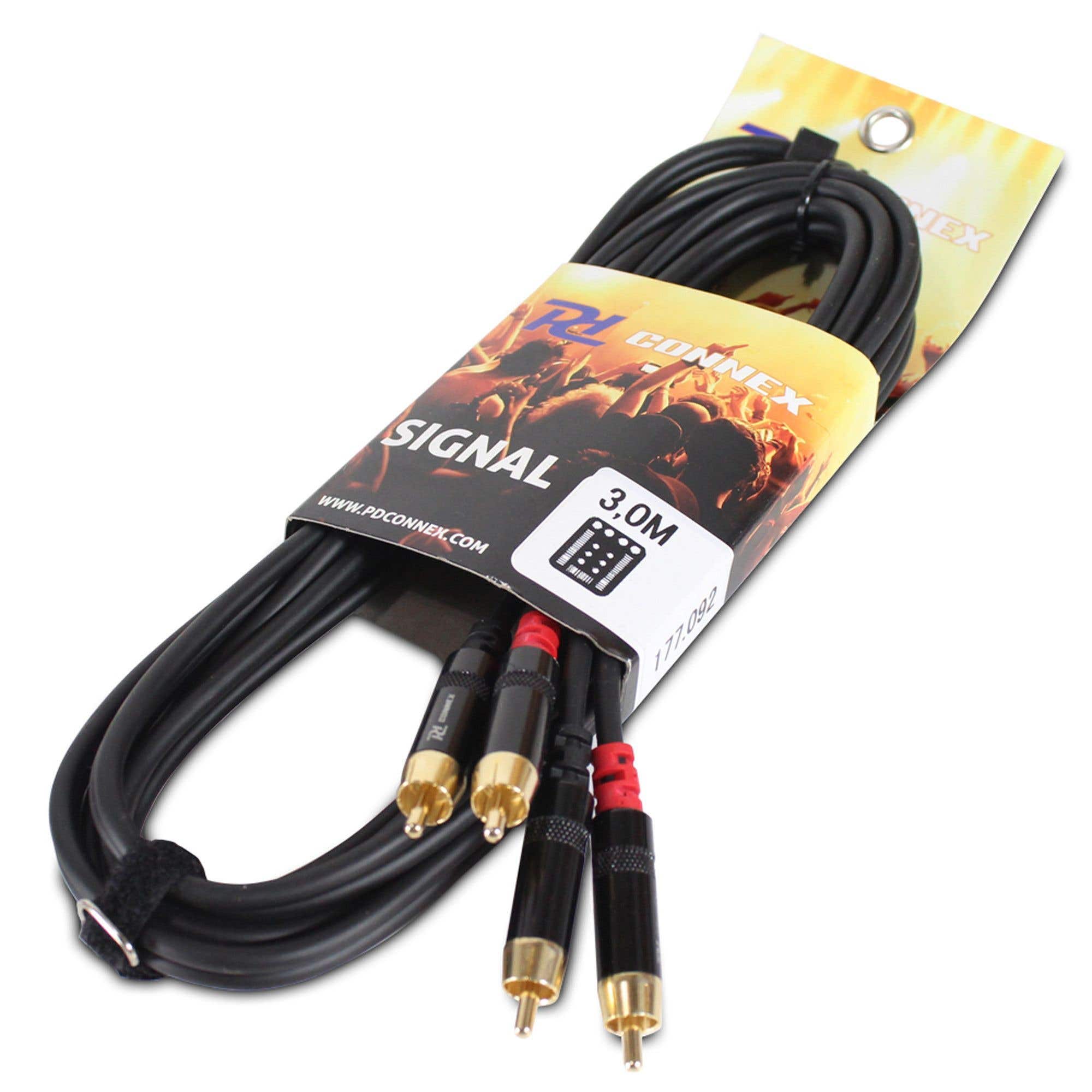 PD Connex RCA kabel 2x RCA Male - 2x RCA Male - 3m kopen?