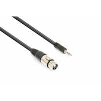 Vonyx audiokabel XLR (v) naar 3.5mm stereo jack - 0.5 meter