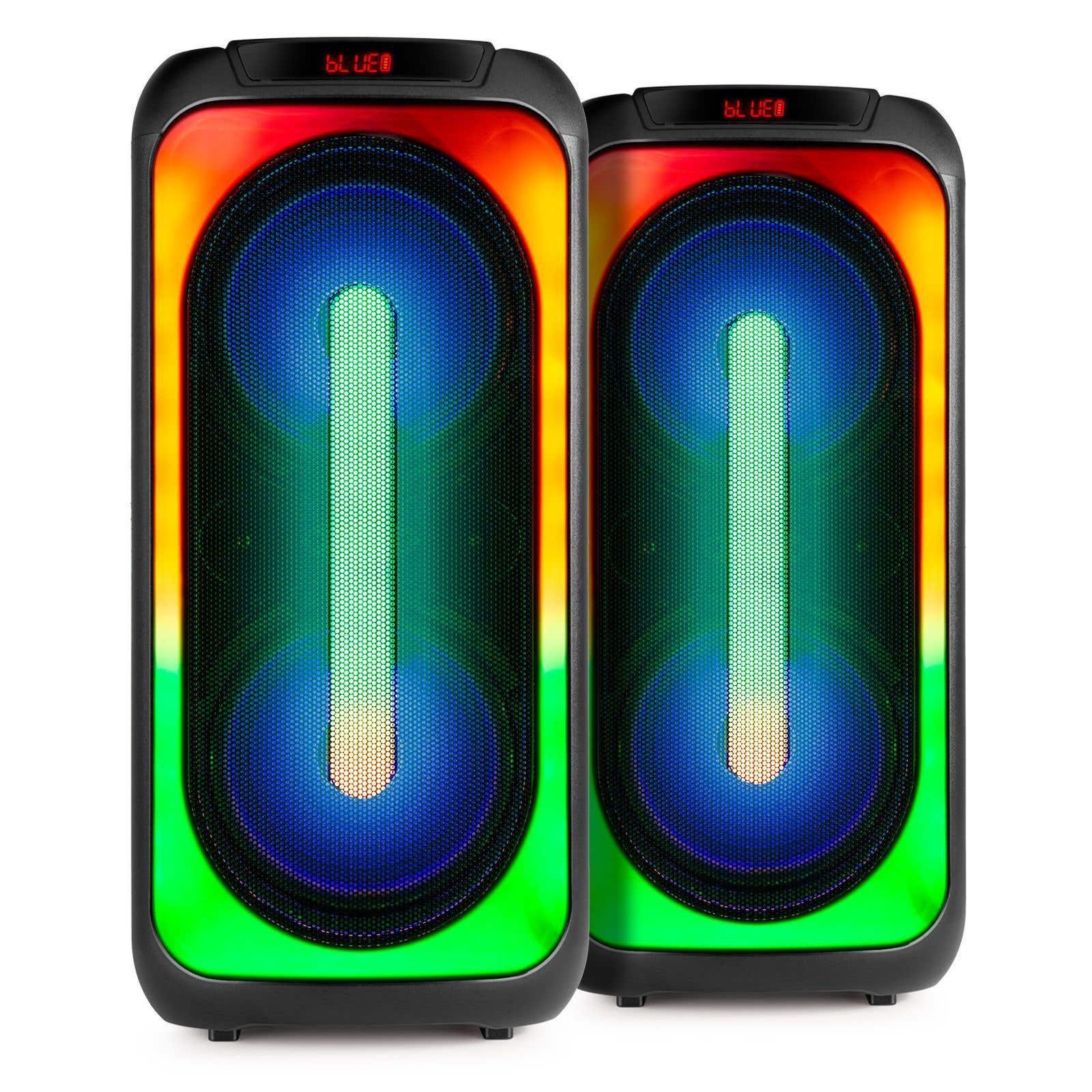 Set van 2 Fenton BoomBox500 accu Bluetooth party speakers met
