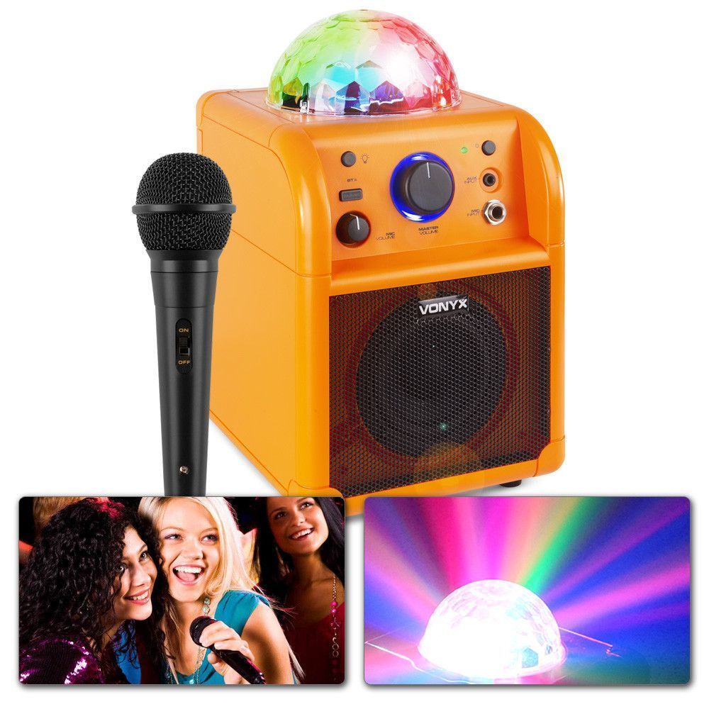 Retourdeal - Vonyx SBS50L Karaokeset met microfoon, Bluetooth en
