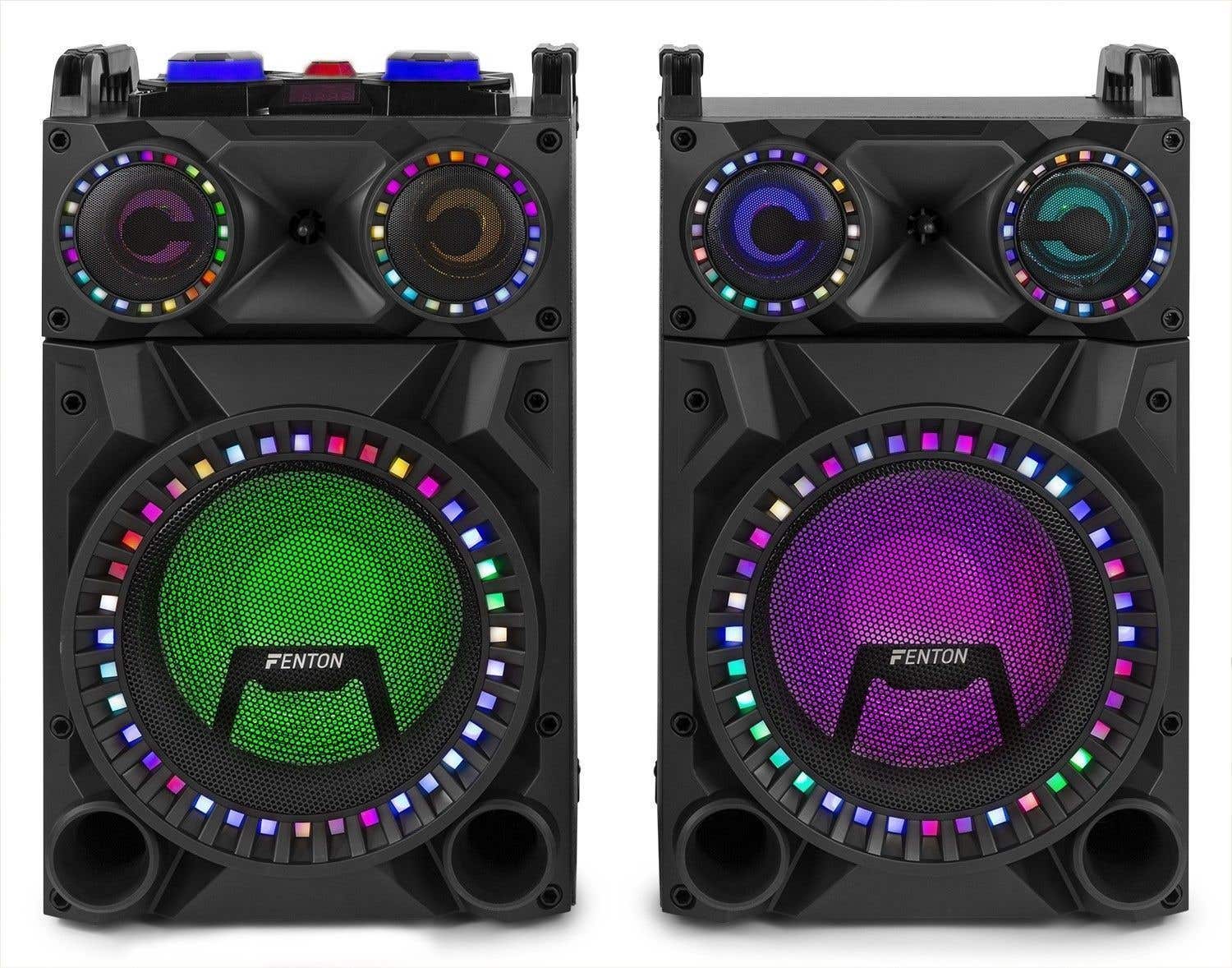 Fenton Vs12 Actieve 1200W Speakerset Met Led Disco Verlichting Bluetooth Etc fenton kopen in de aanbieding Fenton Vs12 Actieve 1200W Speakerset Met Led Disco Verlichting Bluetooth Etc fenton kopen in de aanbieding