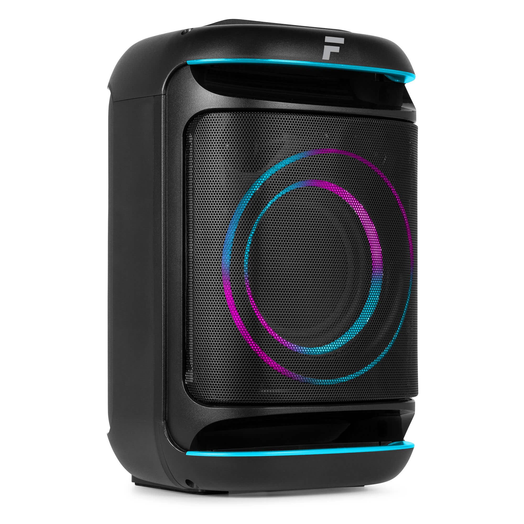 Fenton Track165 portable speaker met Bluetooth - Partybox met LED-lichten en oplaadbare accu - 120W