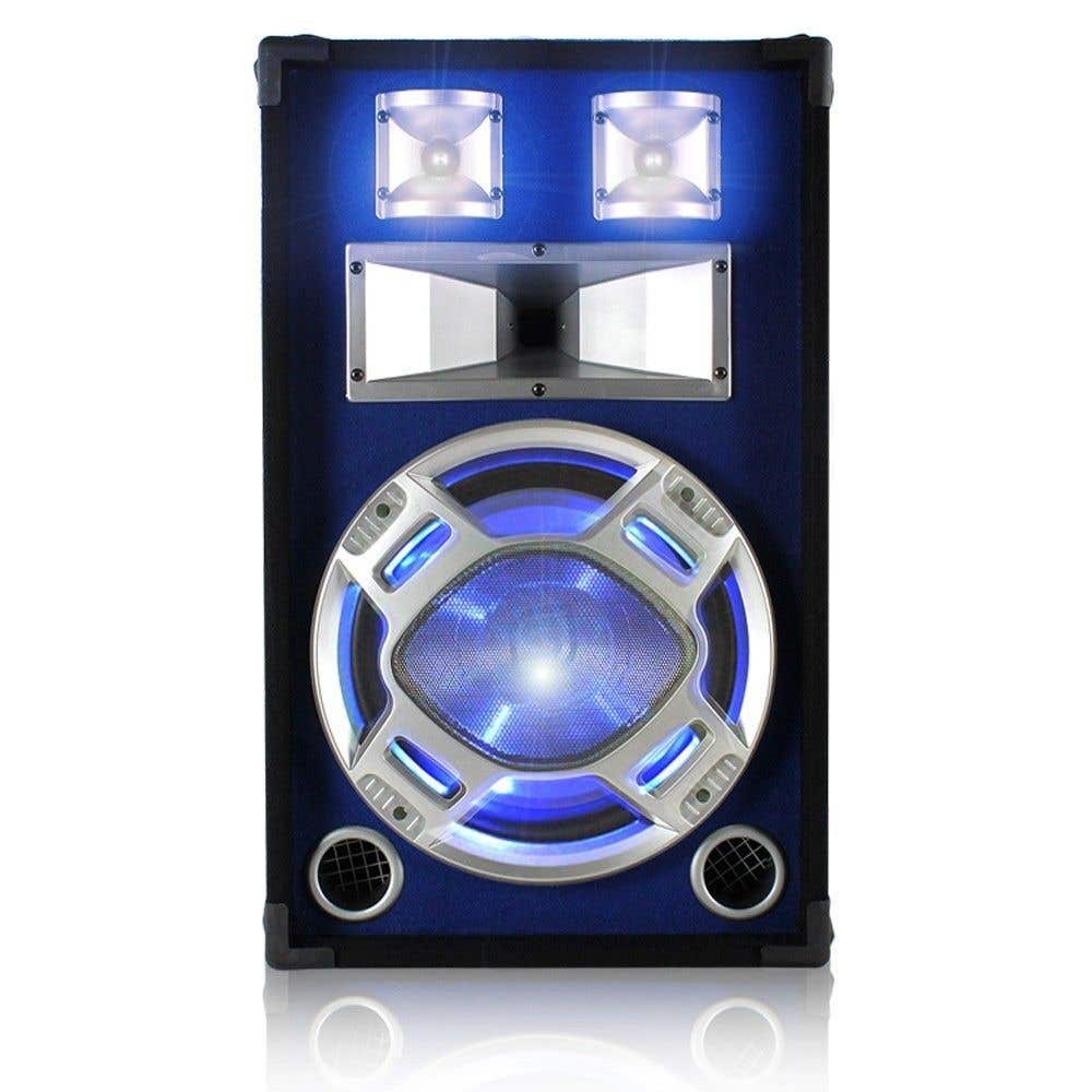 SkyTec PA DJ Luidspreker blauw 12