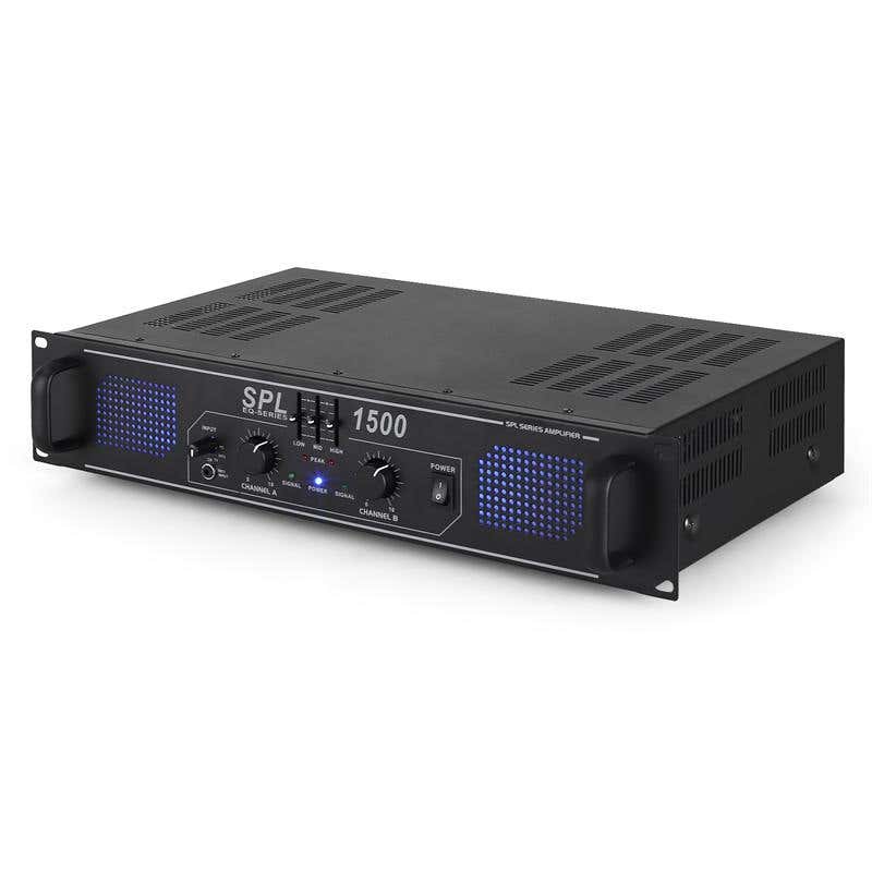 Skytec 2 X 750W Dj Pa Versterker Spl1500 Met Eq skytec kopen in de aanbieding Skytec 2 X 750W Dj Pa Versterker Spl1500 Met Eq skytec kopen in de aanbieding