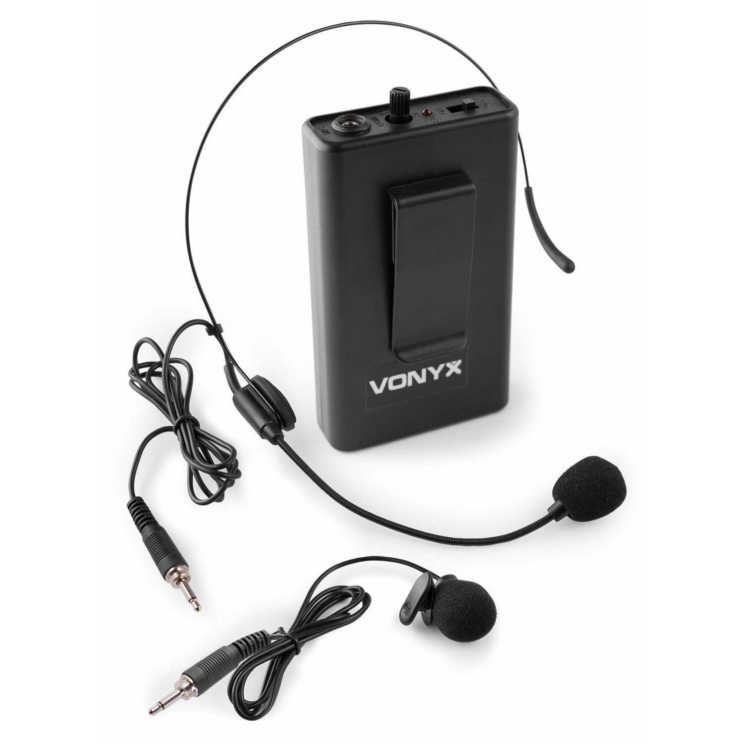 Vonyx Retourdeal -  BP10 bodypack met headset voor  UHF systemen -