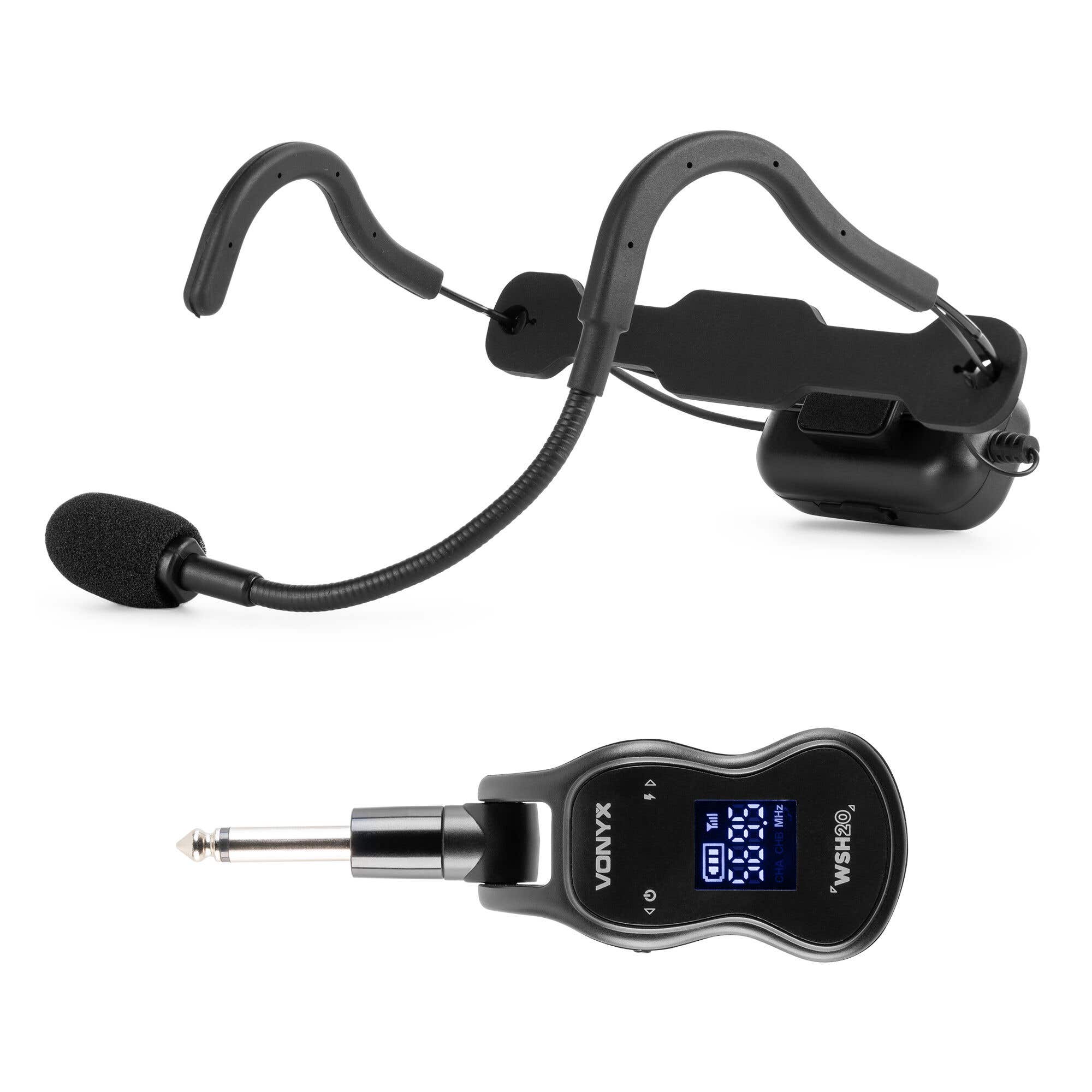 Retourdeal - Vonyx WSH20 Fitness headset - Draadloze sport headset met compacte receiver - UHF 