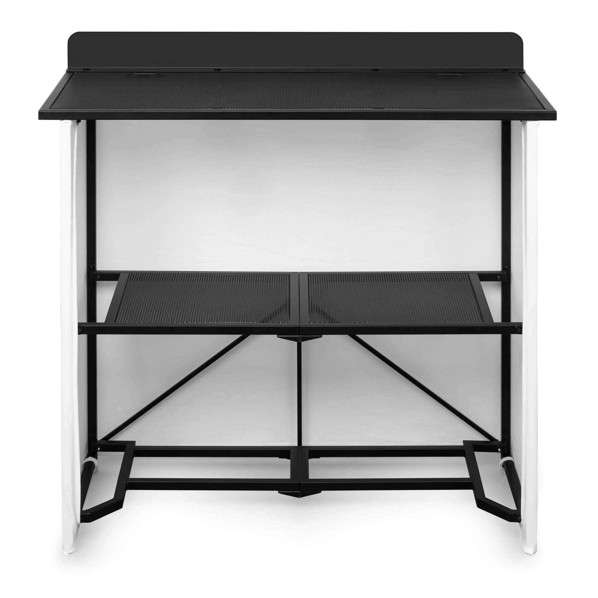 Vonyx DBF105 DJ booth - Inklapbare DJ booth - Compacte DJ tafel - Met lycra doeken en draagtas