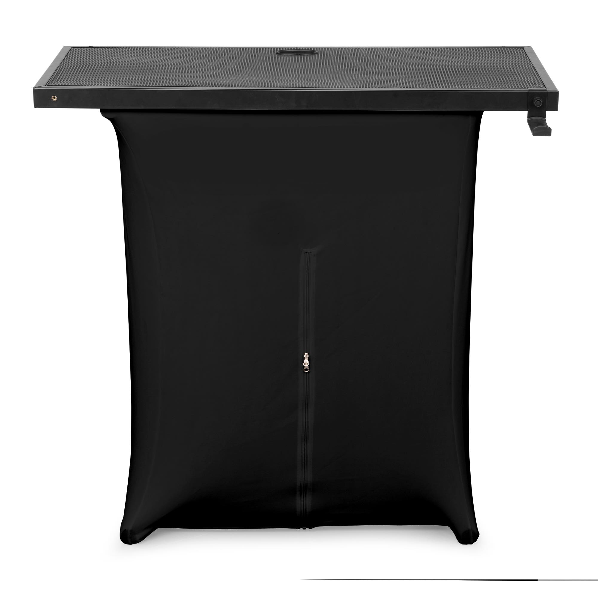 Retourdeal - Vonyx DBE100 DJ booth inklapbaar - Mobiele DJ tafel met Lycra doek en draagtas - 1 Meter breed