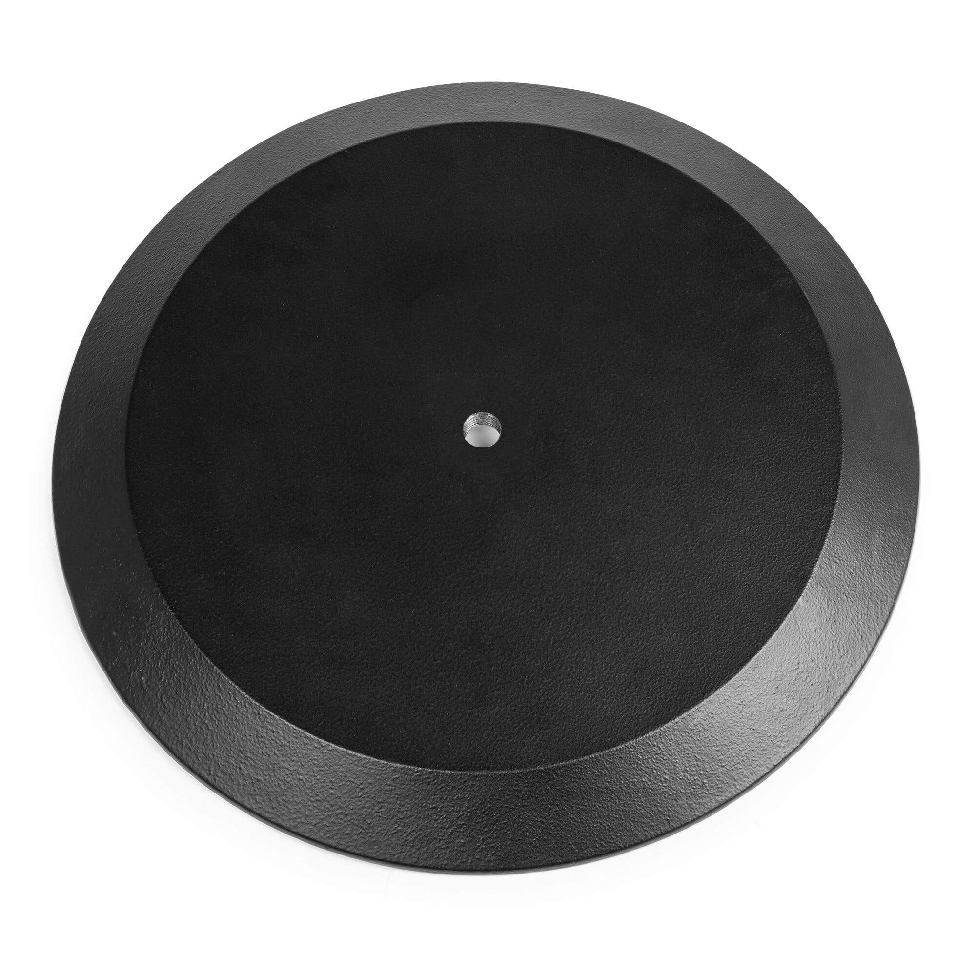 Vonyx MPS-B45R ronde baseplate - Met M20-schroefdraadbus - 46 cm diameter - Zwart