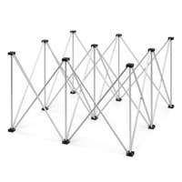 Power Dynamics poten voor D750 podium deck - 100 x 100 x 100 cm - Draagbaar en opvouwbaar - Aluminium