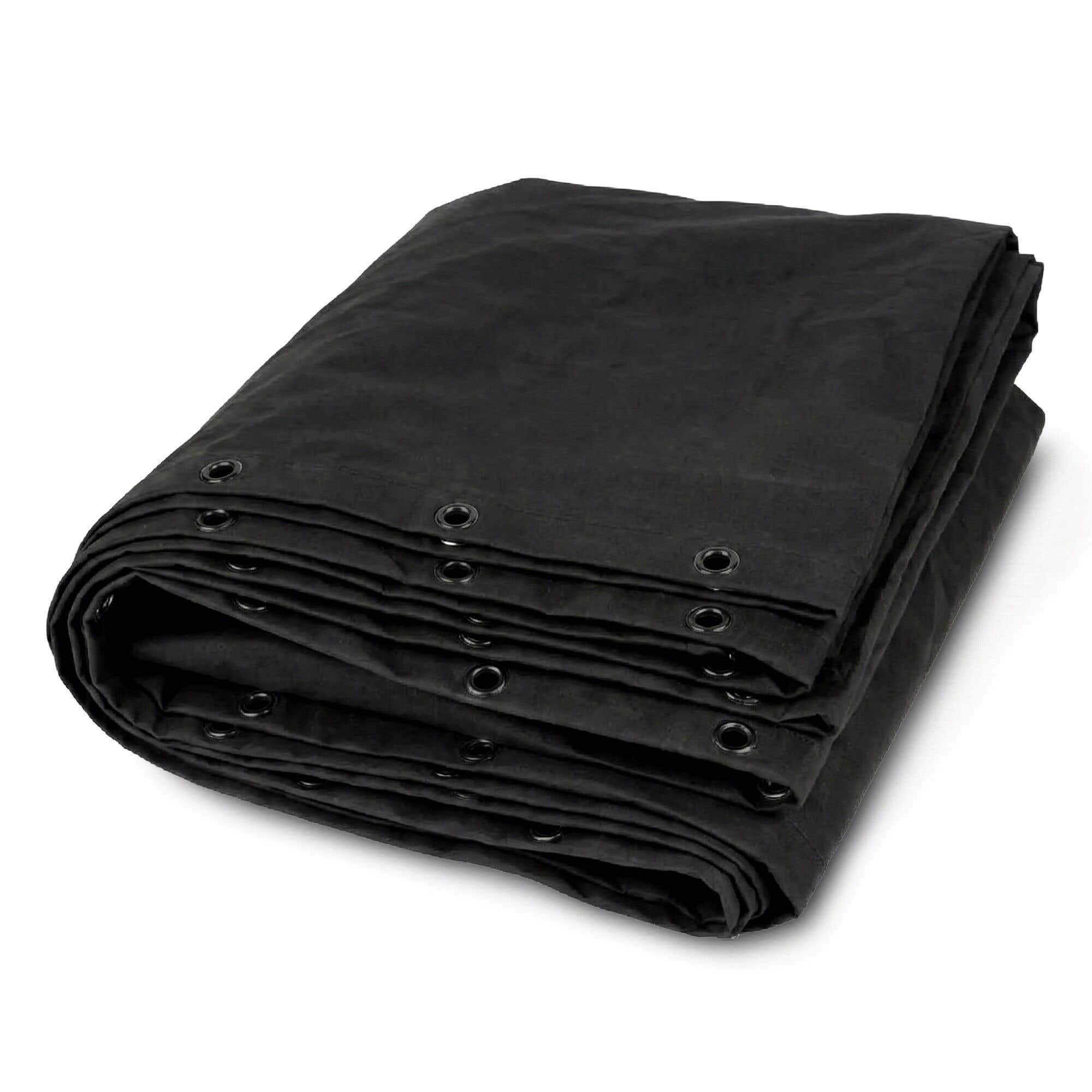 BeamZ Pro MOLTON320 backdrop - Professioneel podiumdoek - 900 x 300 cm - 320 g/m² - Zwart
