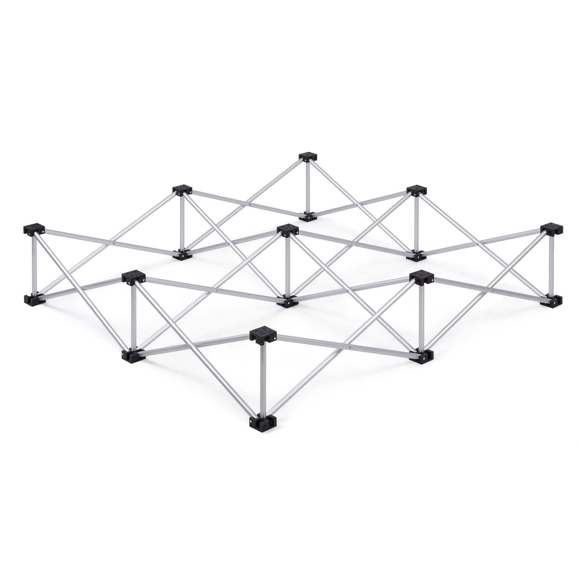 Power Dynamics poten voor D750 podium deck - 100 x 100 x 40 cm - Draagbaar en opvouwbaar - Aluminium