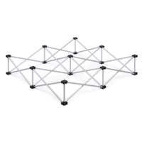 Power Dynamics poten voor D750 podium deck - 100 x 100 x 40 cm - Draagbaar en opvouwbaar - Aluminium