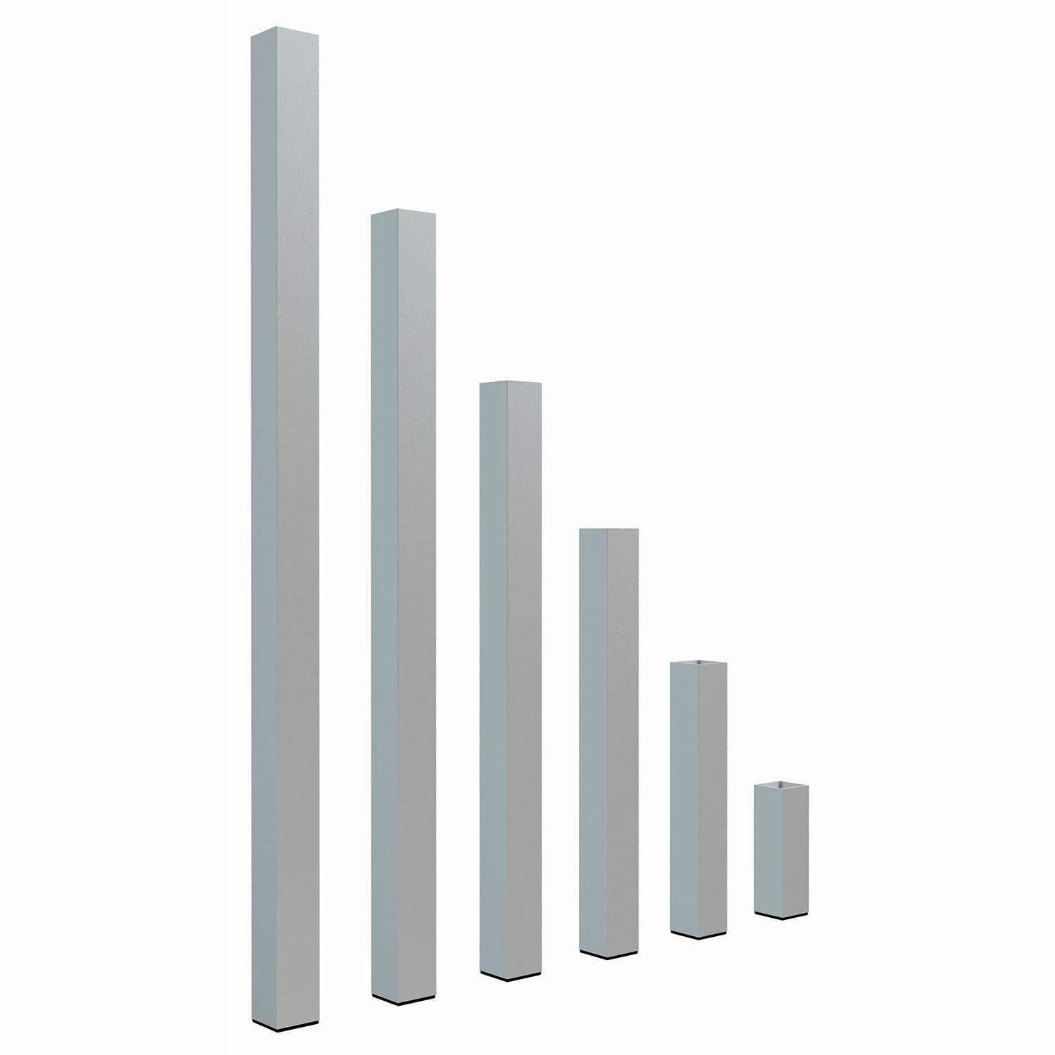 Power Dynamics Aluminium poten vierkant 20cm (Set van 4 stuks)