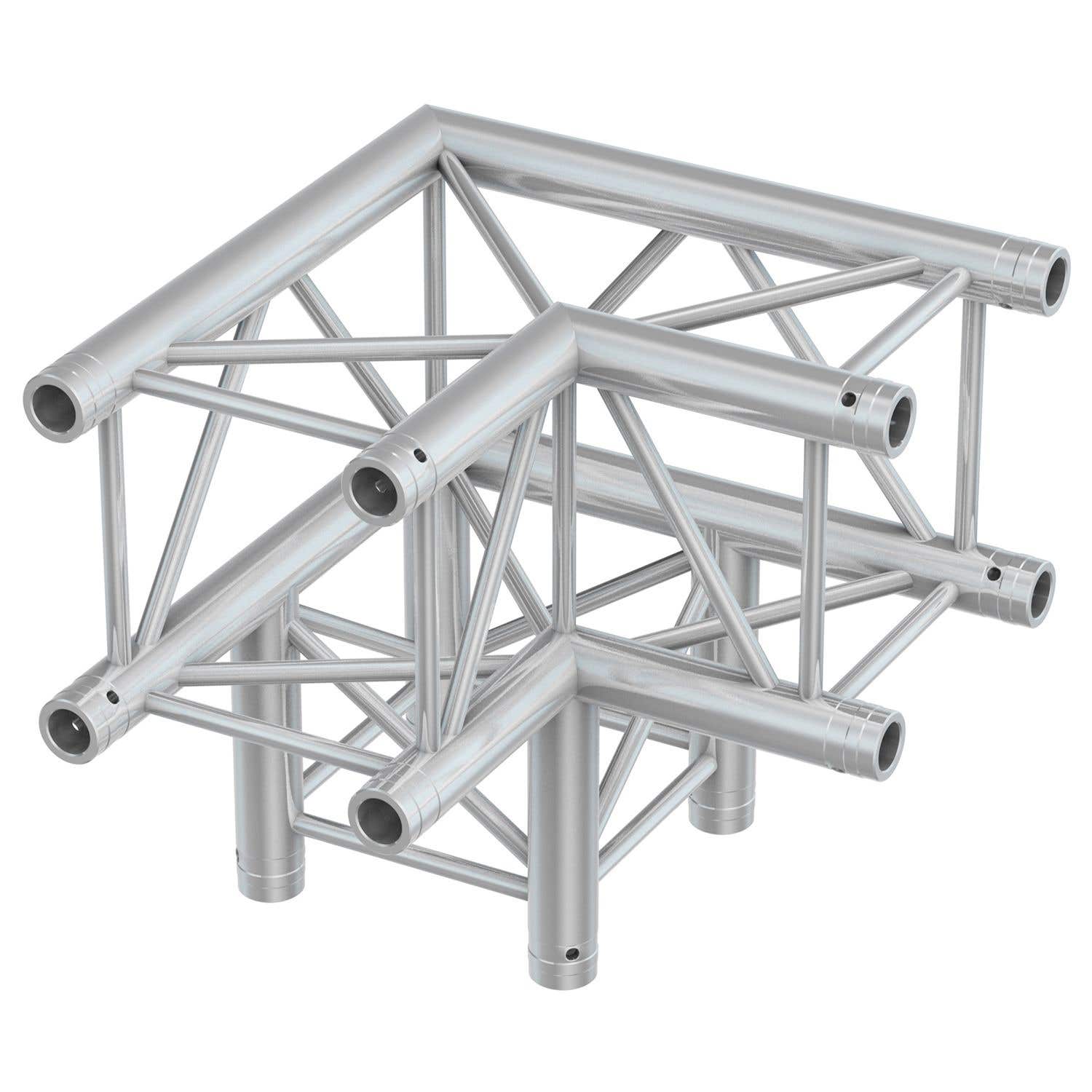 BeamZ Truss P30-C30 vierkante truss 90° 3-weg hoek