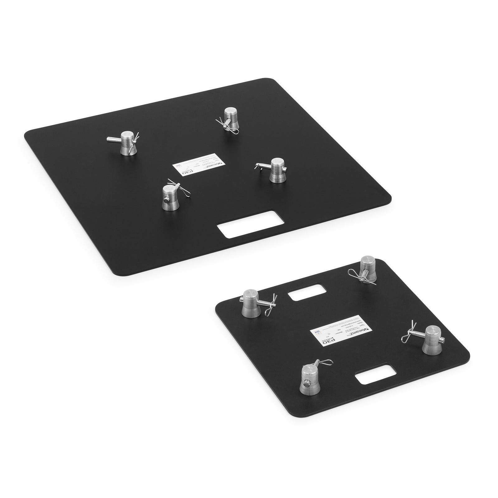 BeamZ P30 - Truss Totem Tower boven- en onderplaat + bevestingsset - Zwart