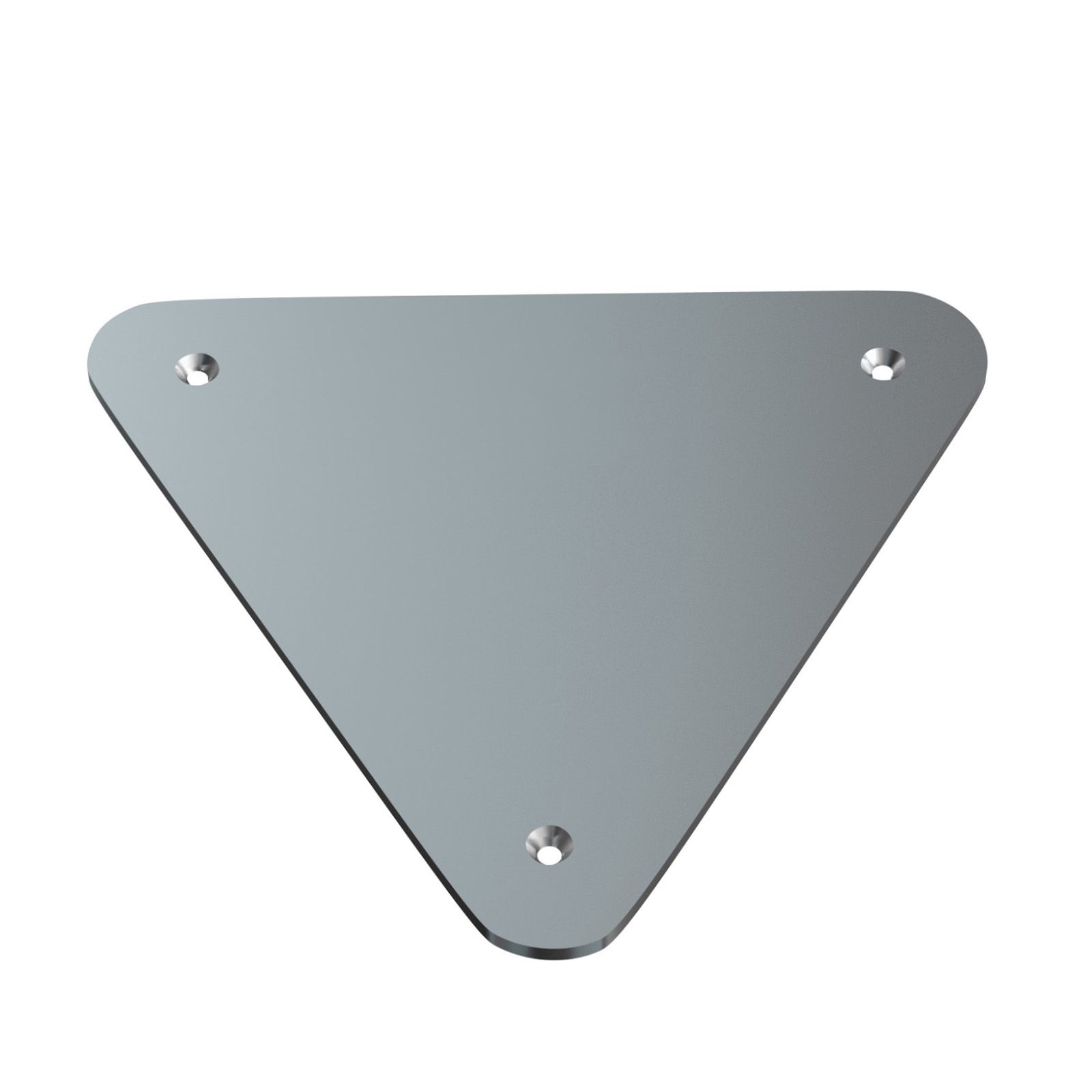 BeamZ Truss P33 driehoek truss baseplate - Zilver