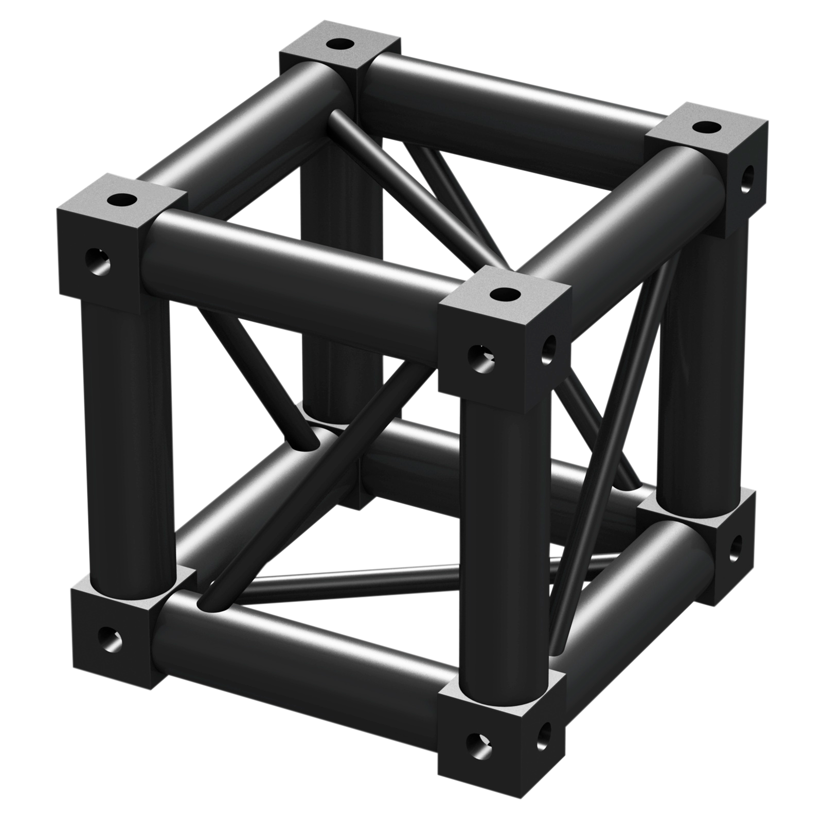 BeamZ Truss P30-MCB-BLK - 6-weg multi hoekstuk connection box