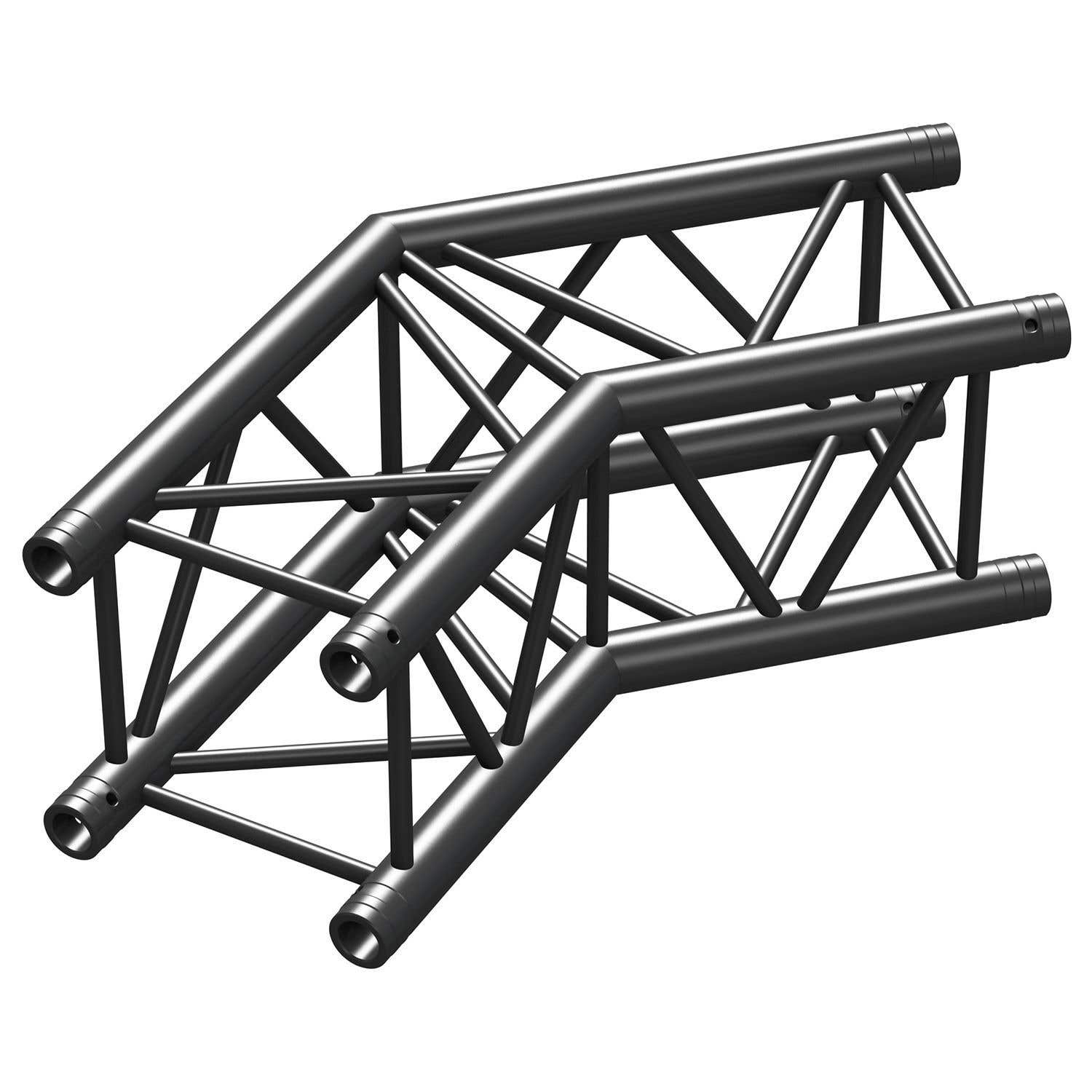 BeamZ Truss P30-C23B vierkante truss zwart 135° 2-weg hoek