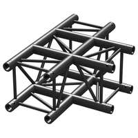 BeamZ Truss P30-T35B vierkante truss zwart T-stuk 3-weg