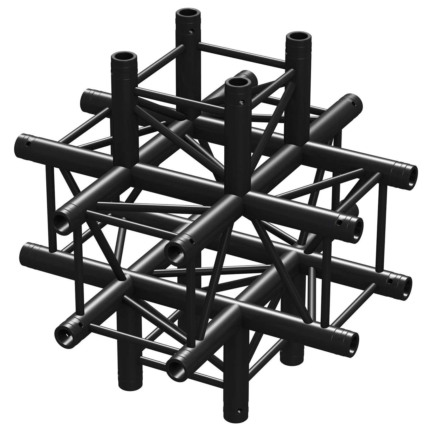 BeamZ Truss P30-C60B vierkante truss kruis 6-weg