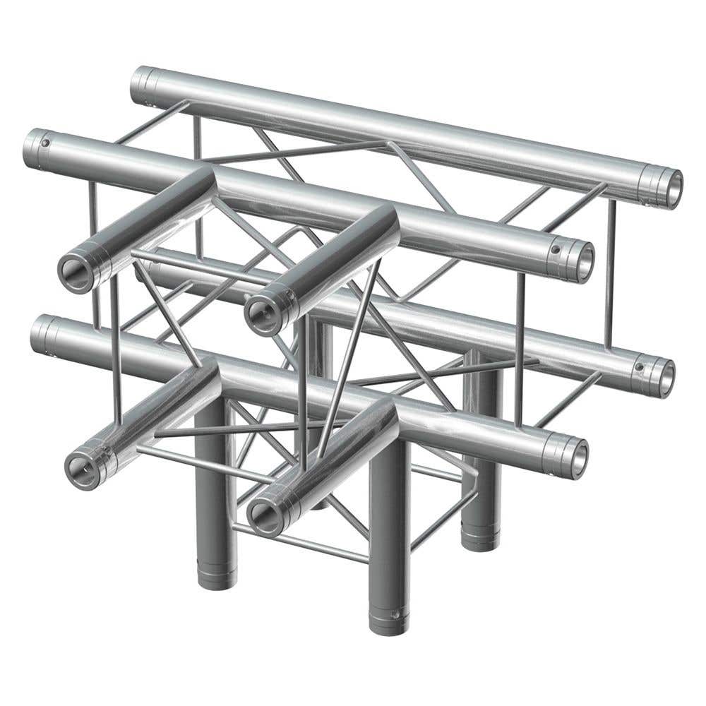 BeamZ Deco Truss P24-T42 vierkante truss T-stuk 4-weg